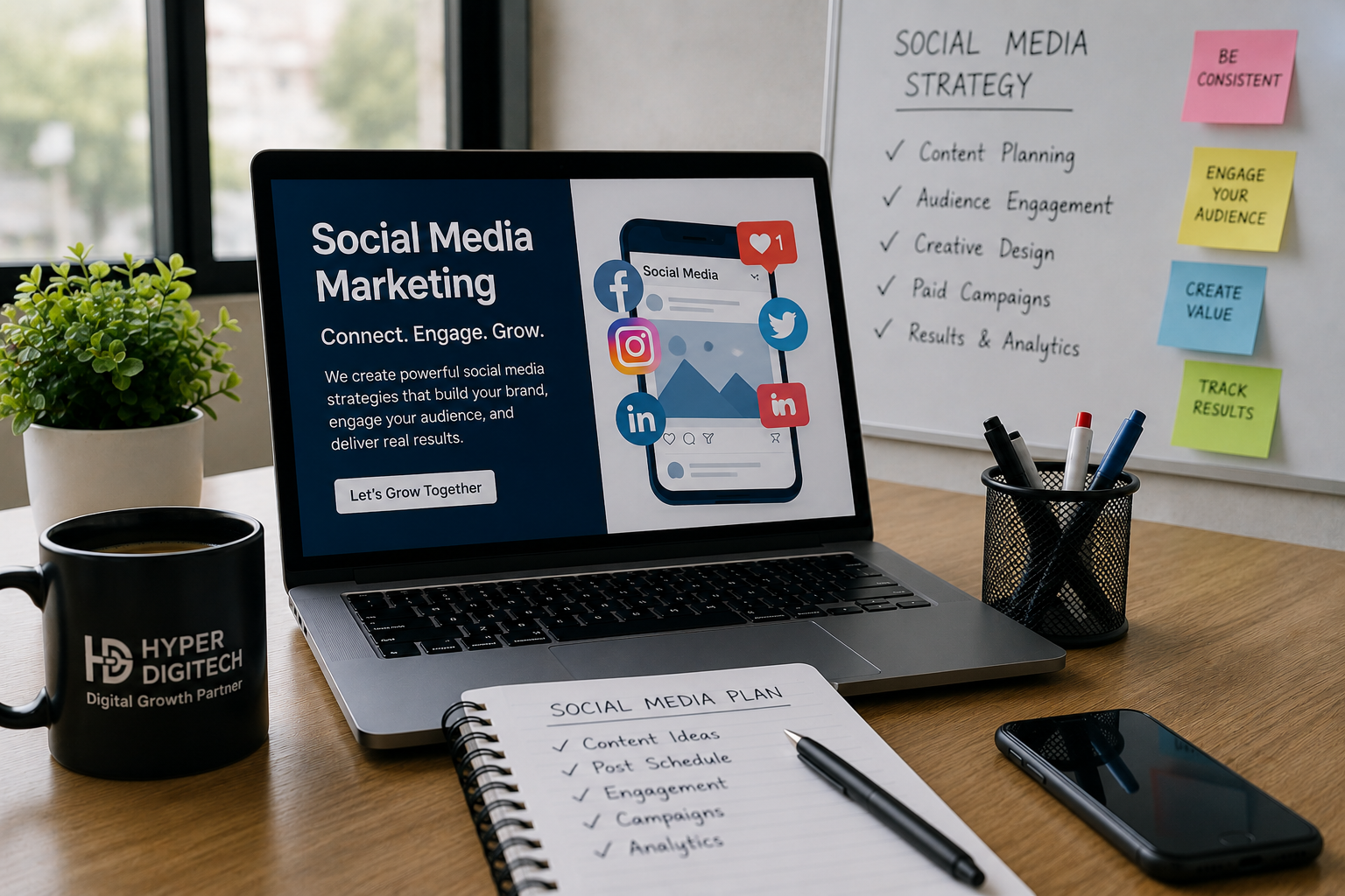 customers spend a large part of their time on social media platforms like Instagram, Facebook, LinkedIn, and YouTube. 